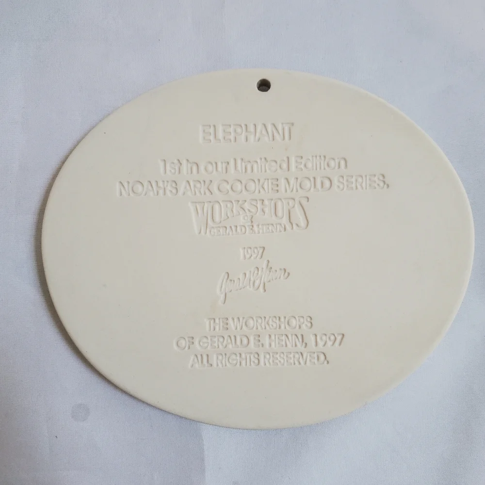Henn Workshops Elephant Cookie Mold Noah's Ark Series